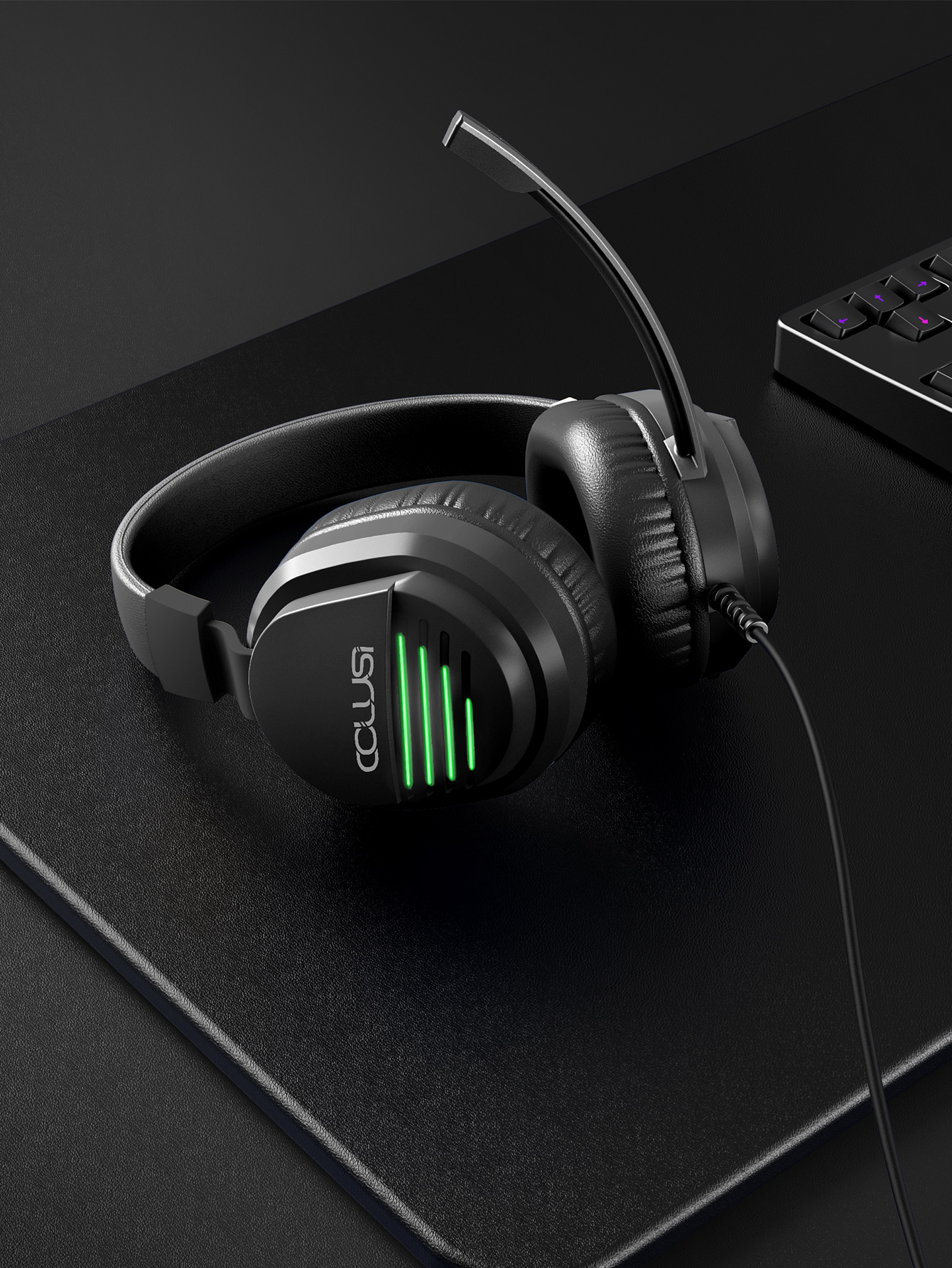 500C Wired Multiplatform Gaming Headset for PC, PS5, PS4, Xbox Series X/S, Xbox One and Mobile with 3.5mm Wired Connection, One Key Mute Mic, 40mm Speakers, Black