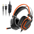 200 Orange PS4 Gaming Headset with Microphone for Xbox One, PS4,PS5, PC, Laptop, Wired Gaming Headphone with Soft Ear Cups